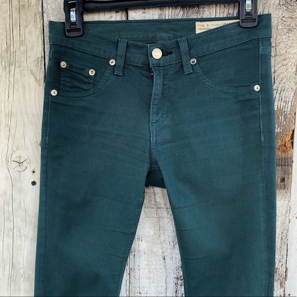 Rag & bone Dark Green Skinny Legging Jeans - Picture 4 of 11